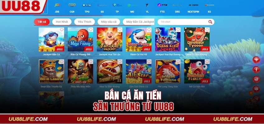 Bắn Cá Ăn Tiền Săn Quái Vật Biển Nhận Thưởng Từ UU88 1 Bắn cá ăn tiền